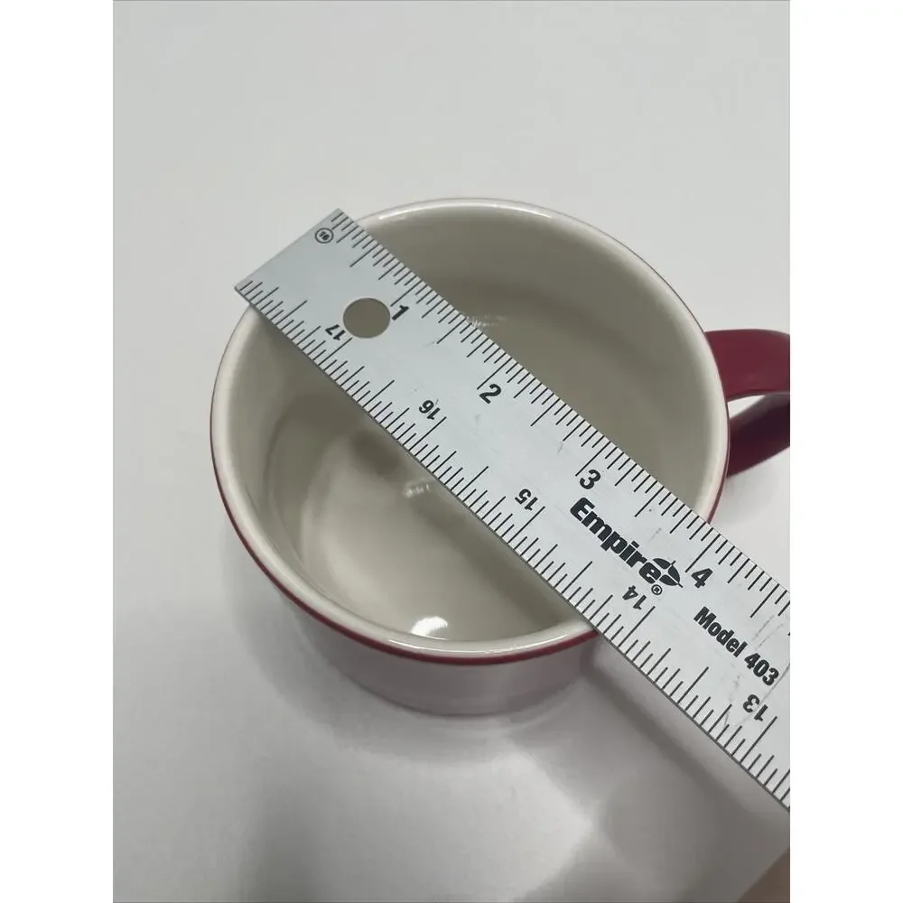 Starbucks Mug Red White Christmas Holiday Stackable 14oz Collectible 2012 Coffee